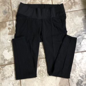 LOFT size 4 Mid Panel Maternity Black Jeggings